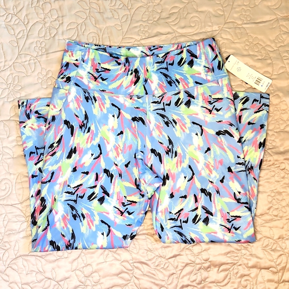 Nanette Lepore Womens Printed Fitness Workout Athletic Leggings Size XL - Picture 3 of 7